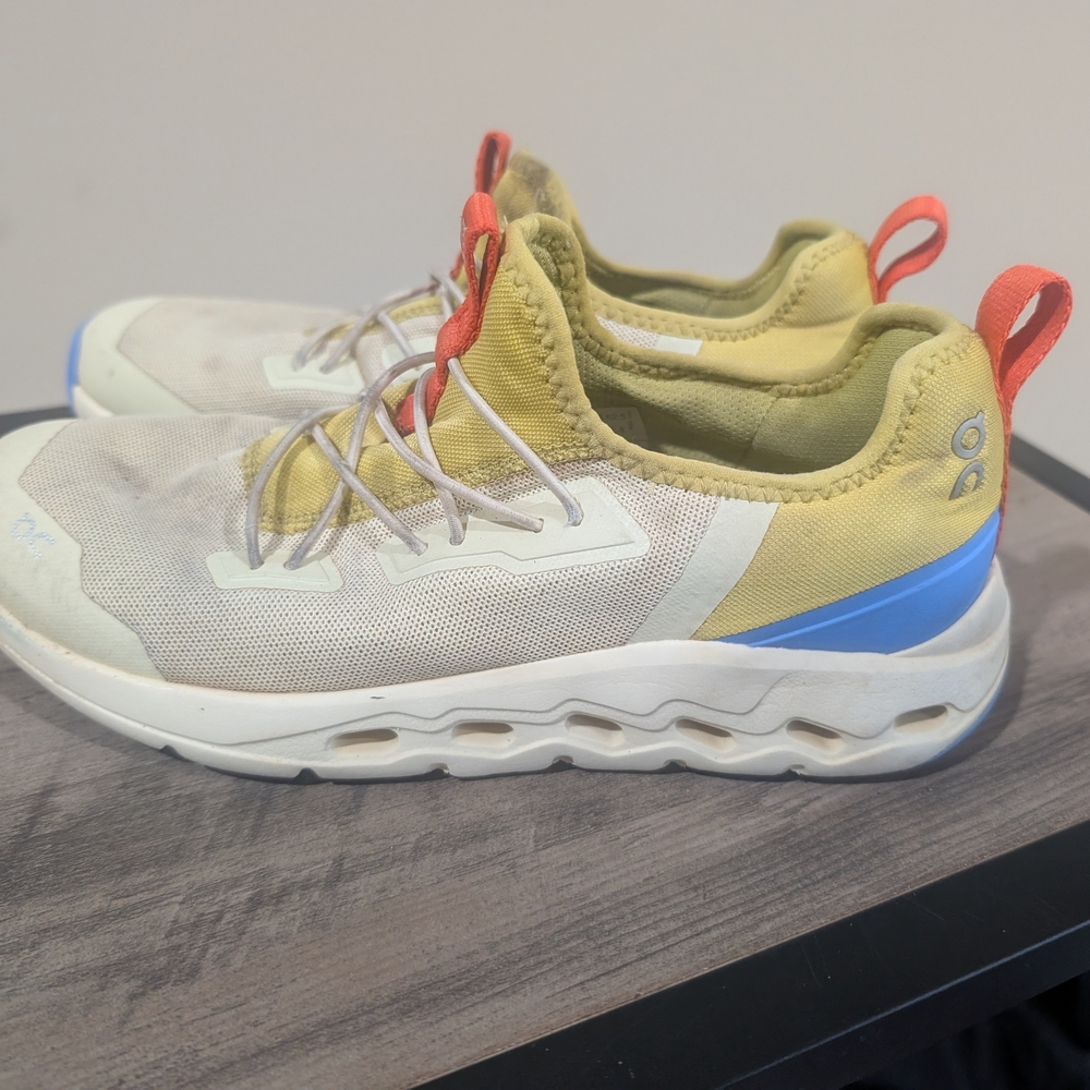 ON Cloudnova Lace-Up Sneakers in Yellow, Blue & Coral